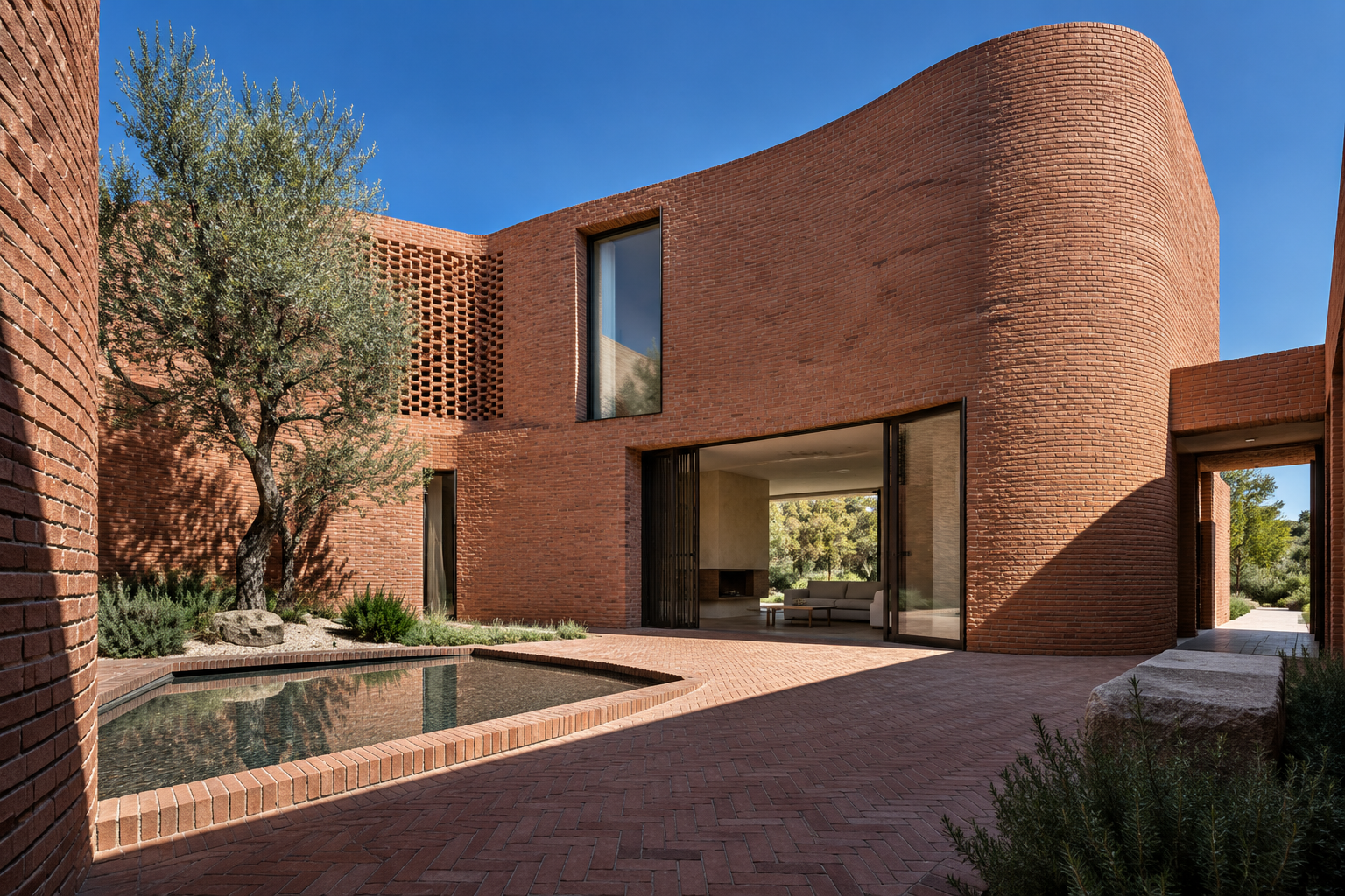 Brick Courtyard — architectural concept